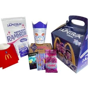 McDonald's K-Pop Demon Hunters CARDS & THE HUNTRX MEAL Promotional Box COMPLETE